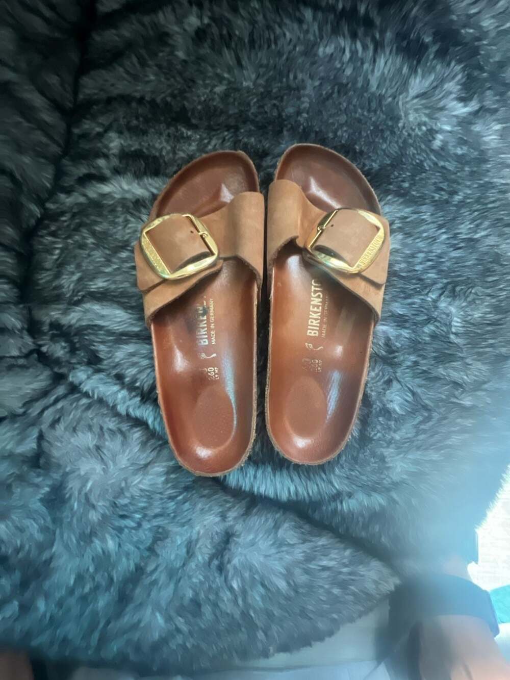 Birkenstock Arizona Big Buckle Sandals Size L9 M7 made in Germany